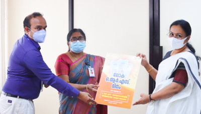 ലോക ഒ.ആര്&zwj;.എസ്. ദിനത്തോനടനുബന്ധിച്ചുള്ള പോസ്റ്റര്&zwj; മന്ത്രി വീണാ ജോര്&zwj;ജ് പ്രകാശനം ചെയ്തു. ആരോഗ്യ വകുപ്പ് ഡയറക്ടര്&zwj; ഡോ. പി.പി. പ്രീത, സ്റ്റേറ്റ് ഒ.ആര്&zwj;.ടി. ഓഫീസര്&zwj; ഡോ. ബിനോയ് എസ്. ബാബു എന്നിവര്&zwj; പങ്കെടുത്തു.