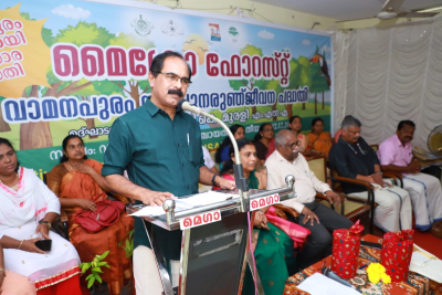 A mini forest is being prepared at Vamanapuram and 12000 saplings will be planted