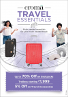 In electronic and travel products  Chroma Winter Season Sale with offers
