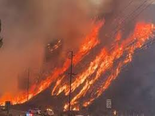 Wildfires Again in America, Spreading Fast; 5000 acres burned in 2 hours; Rescue operations are underway