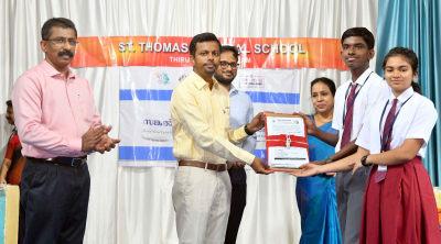 സങ്കല്പപത്ര സമാപനം ജില്ലാ കളക്ടർ ജെറോമിക് ജോർജ് - സെന്റ് തോമസ് സ്കൂൾ മുക്കോലയ്ക്കൽ
