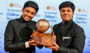 International Children&#039;s Peace Prize 2021 for brothers in New Delhi