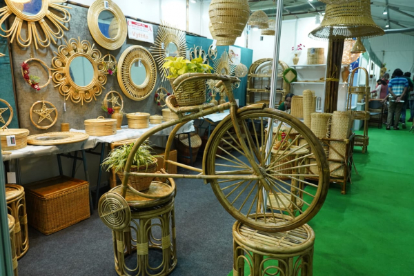 Attractive cane villa at Bamboo Fest