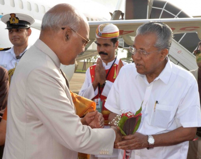 രാഷ്ട്രപതി തിരുവനന്തപുരത്തെത്തി