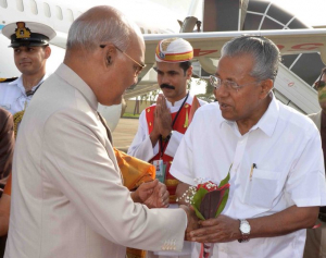 രാഷ്ട്രപതി തിരുവനന്തപുരത്തെത്തി