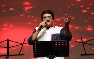 As part of my Keralam Mela, M. G Sreekumar led the concert staged at Nishagandhi Auditorium