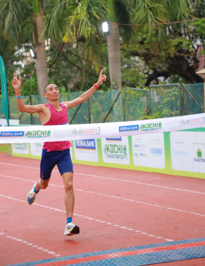 Arjun Pradhan Winner of First Federal Bank Kochi Marathon; Finished the run in 2 hours 32 minutes 50 seconds