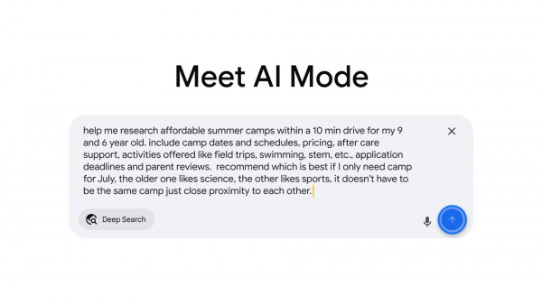 Google Search now has an AI chatbot; you can search by speaking and typing.