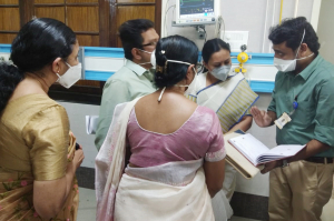 Minister Veena visited George Medical College